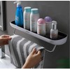 Floating Bathroom Organizer - Wall Mounted Shower Caddy Shelf -