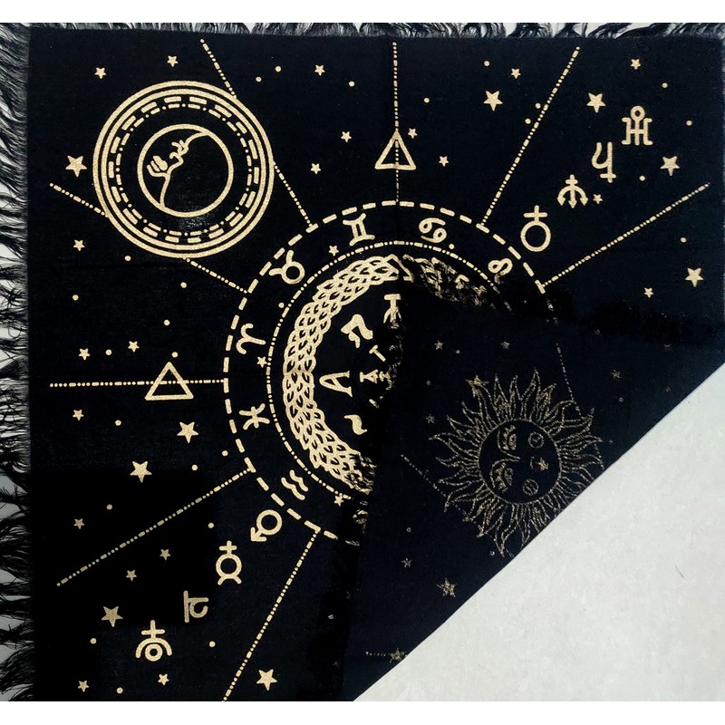 Altar Cloth 12 Constellation Universe Premium Witchcraft Alter Tablecloth Tarot