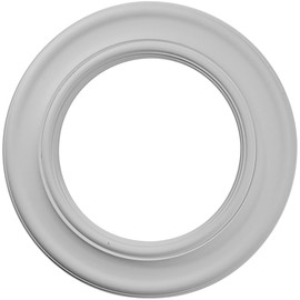 Ekena Millwork CM20HO Holmdel Ceiling Medallion, 20 7/8"OD x 12 7/8"ID x 1"P (Fits Canopies up to 12 7/8"), Factory Primed