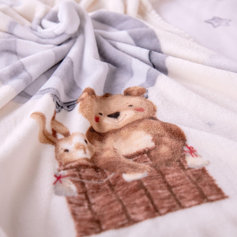 Herding babybest, Coperta in Microfibra Mongolfiera, Coperta Confortevole, 75x100 cm,