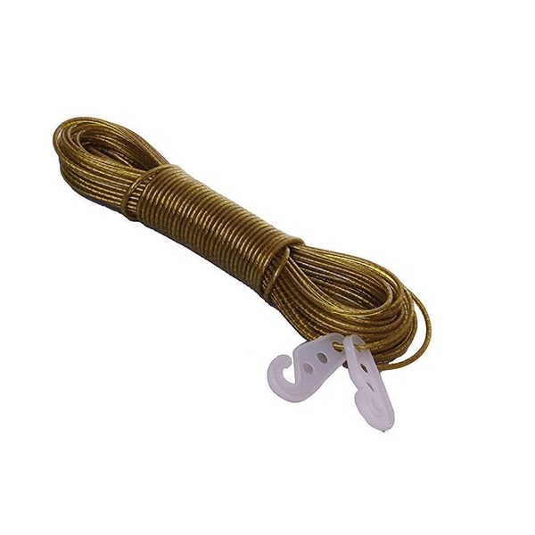 HANDTECHINDIA 20 Meter PVC Coated Steel Anti-Rust Wire Rope Washing