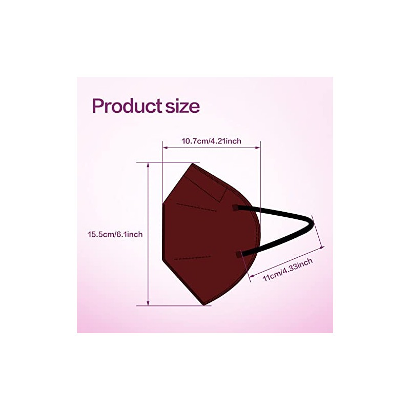 KN95 Face Mask, 5-Layer Design Cup Dust Safety KN95 Masks
