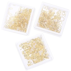 Mikinona Charming Nail Art Decorative Accessories 3 Boxes of Decorative Nail Charms Manicure Supplies