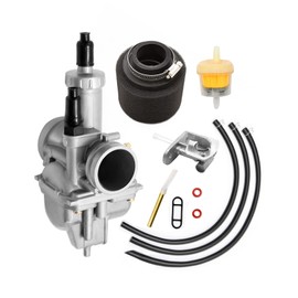 laffoonparts Carburetor Replacement for Kawasaki Bayou 220 KLF220 KLF 220 1988-1998 Replacement for Bayou KLF 250 2003-2011 Replace#15003-1080 with air Filter and Fuel Gas Petcock Valve Switch