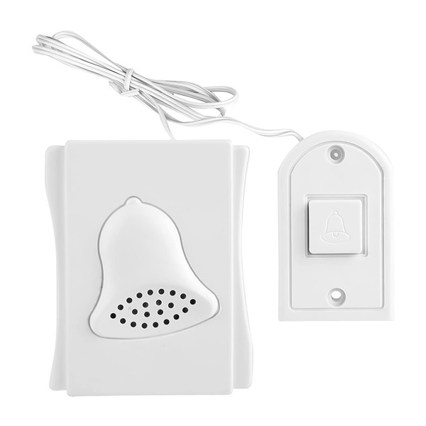 Wired Doorbell, Simple Manual Mechanical Bell Door Chime Home and Office Ding Dong Doorbell