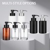 Foaming Soap Dispenser Set, 12 Oz Glass Hand Soap Dispenser