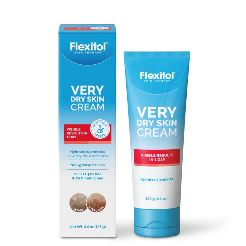 Flexitol Very Dry Skin Cream, 4.4 Ounce Tube, Rich Moisturizing