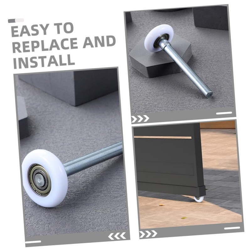 Operitacx 4pcs Nylon Garage Door Rollers Door Track Steel for