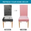 smiry Velvet Stretch Dining Room Chair Covers Soft Removable Dining