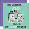 Stuff4 Cute Platinum Anniversary Card for Husband - 70 Years
