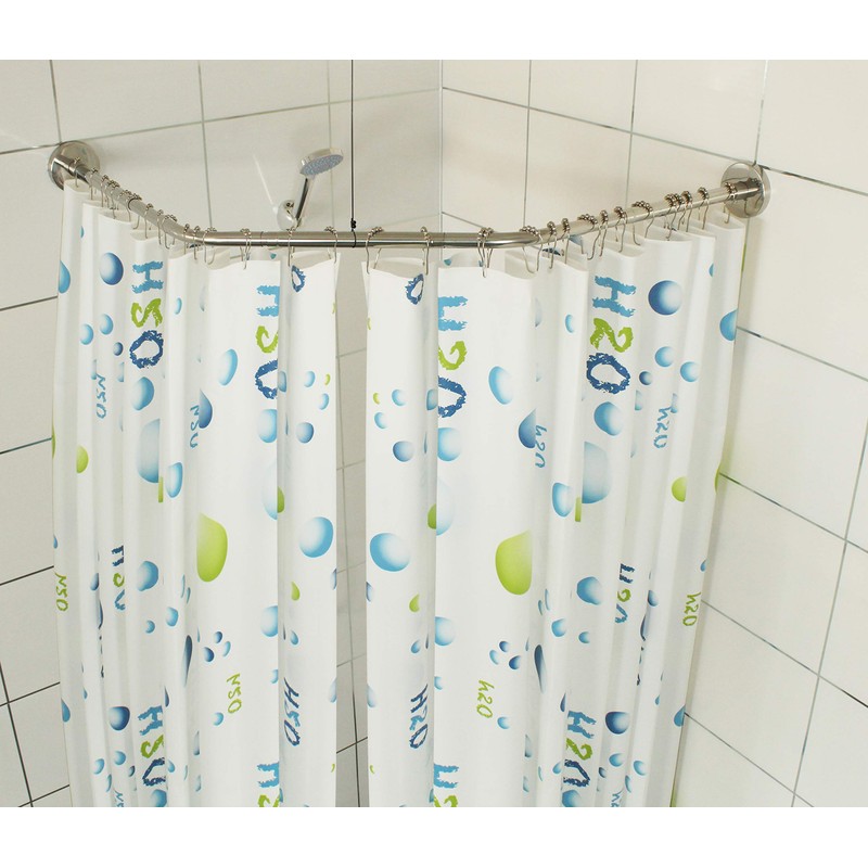 Sikaiqi Stretchable 304 Stainless Diamond Shaped Bathroom Bathtub Corner Shower
