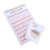 Alipis Recipe Writing Notebook Kitchen Notepad Recipe Planner Binder Integrated