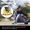 Upgrade Complete Caster Wheels Assembly Fit for Razor Crazy Cart