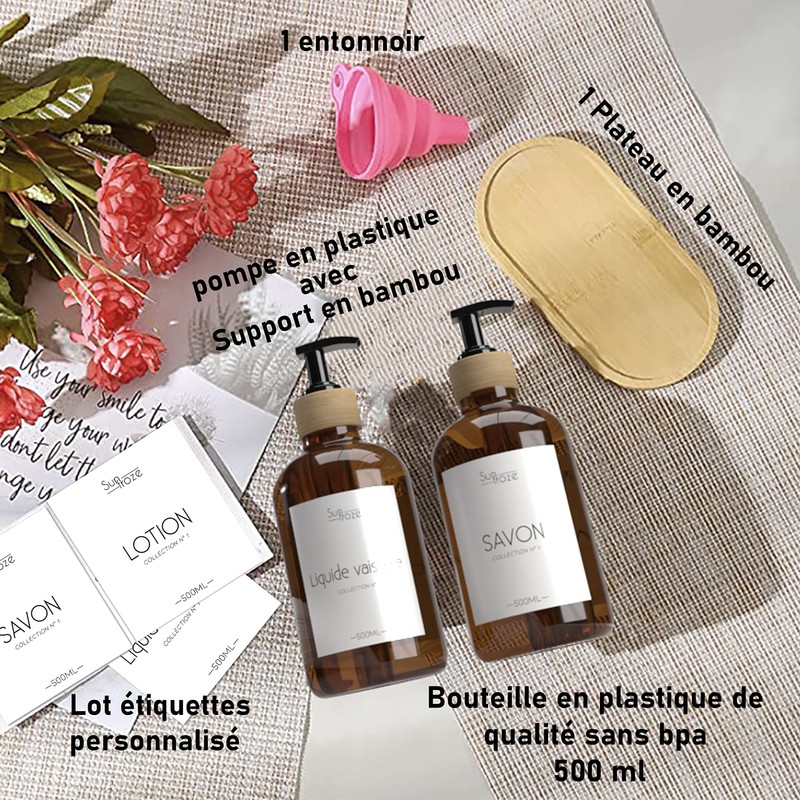 Amber Soap Dispenser