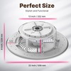 PrimeMall Bladeless Ceiling Fan with Light and Remote Control 22"