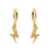 Arracadas con dije - Hoops with charm - Chapa de