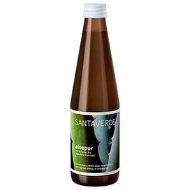 SantaVerde Bio Aloepur - 100 % Reiner Aloe Vera Direktsaft, 1 x 330ml