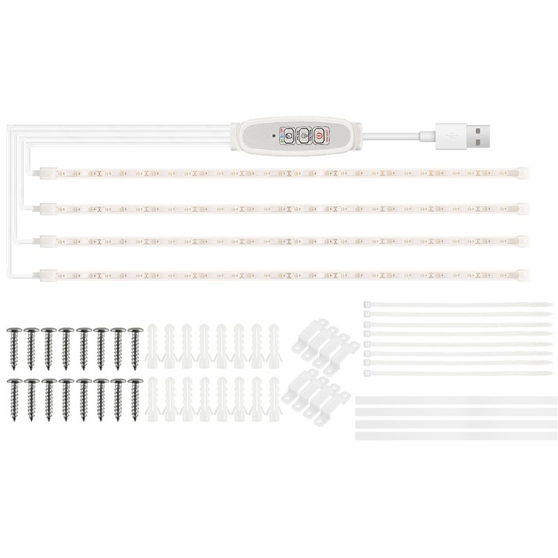LED Growth Light Strips for Indoor Plants Pink-purple LEDs Grow