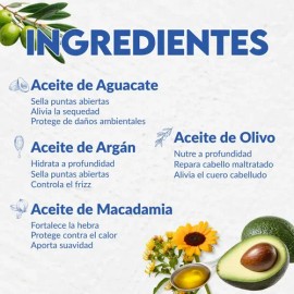 Mascarilla Para El Cabello Aceites Naturales 180 Ml