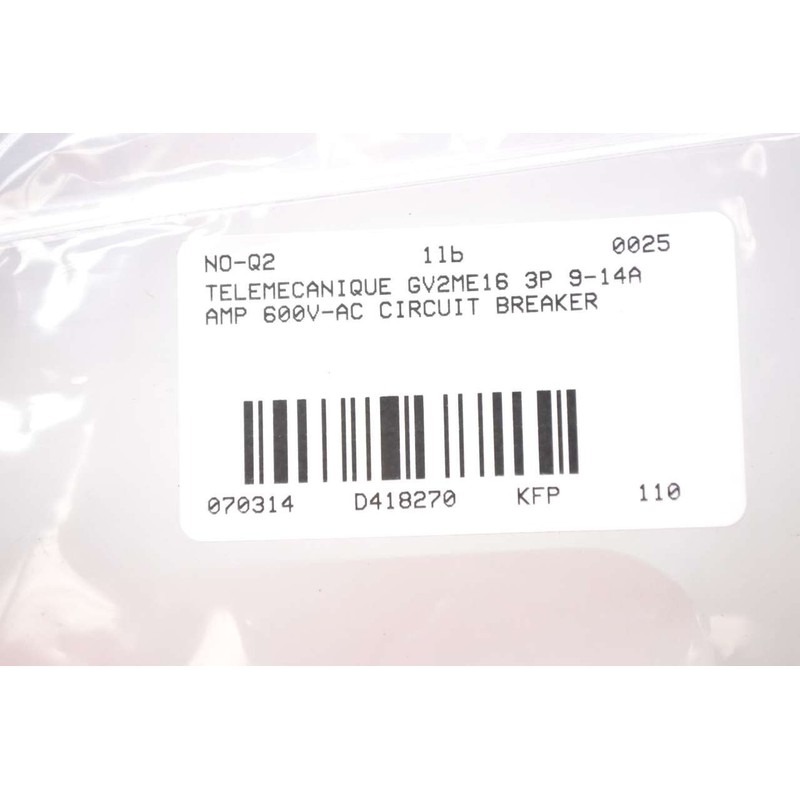 "Telemecanique GV2ME16 STARTER, PUSHBUTTON, "