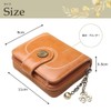 Round Sheep fas11 Mini Wallet, Bifold Ladies, Compact, Leather, Present,