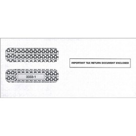 EGP IRS Approved - 3up W-2 Tax Form Envelope - 25 Envelopes, 8 1/2" x 3 7/8"