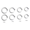 Kstudent 4 Pairs Titanium Steel Hoop Earrings for Men Women,
