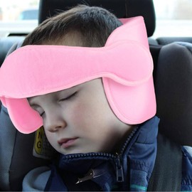 Child Seat Headrest, Head Protection Sleeping, Car Seat Neck Support Children Adjustable Head Protection Head Holder Child Seat Baby, Suitable for Car Seats, Sleeping Pillow Head Holder, Pink