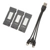 3pcs RC Plane Lithium Battery With 3 In 1 Charging