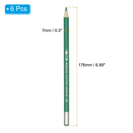 PATIKIL Watercolor Pencil, 6Pcs Water Soluble Pencils for Blending, Coloring, Sketch Drawing, Painting, Emerald Green