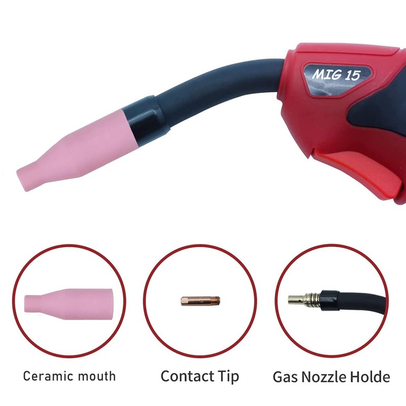 Mig Welder Ceramic Nozzles MB15 15AK 10Pack Gasless Consumables MIG/MAG