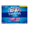 Tampax Pearl Tampons, with LeakGuard Braid, Ultra Absorbency, Unscented, 60