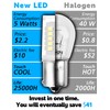 1156 BA15S LED Bulbs 12-24V, 1141 1003 7506 6000K Daylight