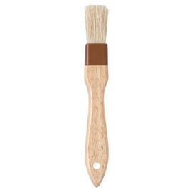 Restaurantware Pastry Tek 8.4 Inches Buttering Brush 1 Boar Bristles Pastry Brush - Hardwood Handle Built-In Hanging Hole Wood Basting Brush Sturdy Ferrule For Glazing And Basting