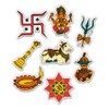 Hinduism Set Hindu Religious Symbols - 10" Each Vinyl Stickers