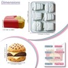 2 Pack Silicone Mold Fast Food Set (Burger, Fries, Cola)