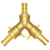 Joywayus 1/2" Hose Barb Brass Ball Valve Y Shaped Type