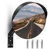 CHIUHEI 24-Inch Convex Security Corner Mirror - Adjustable Fixing Bracket,