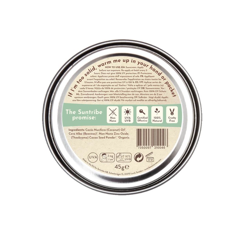 Suntribe Organic Sun Cream - Face & Sport - SPF