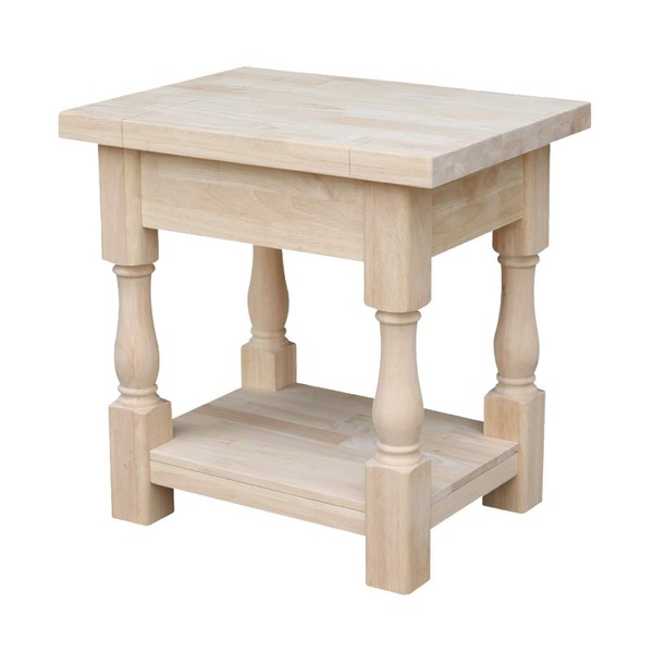 International Concepts Tuscan End Table, 19 by 16-Inch