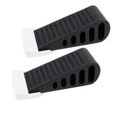 Yuiturt 2 PCS Door Wedges Indoors, Set of 2 Duty Black Door Stoppers for Floor Anti-Skid, Rubber Door Stoppers, Door Stops Indoors，Child Safety Door Wedge Stoppers for Home, Patio, and Outdoor