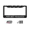BLVD Mischief Managed Car License Plate Frame Including Mounting Hardware