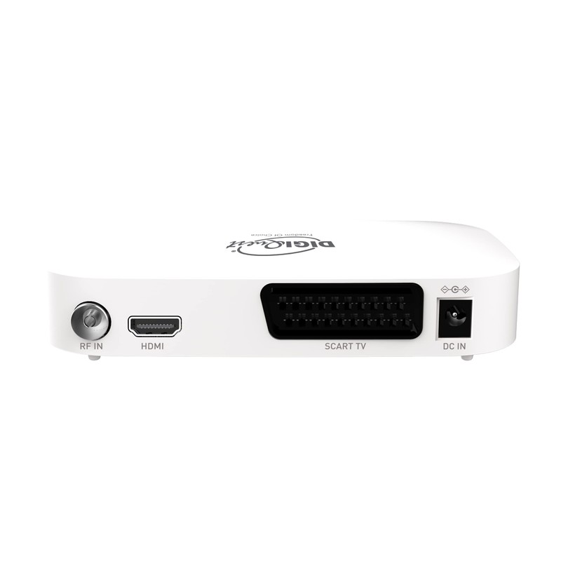Digiquest Terrestrial Digital XJ DVB-T2 with Dual Remote - White