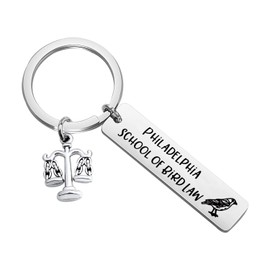 HOLLP IASIP Inspired Jewelry Attorney Lawyer Gift Charlie Kelly's Bird Law Keychain (Keychain)
