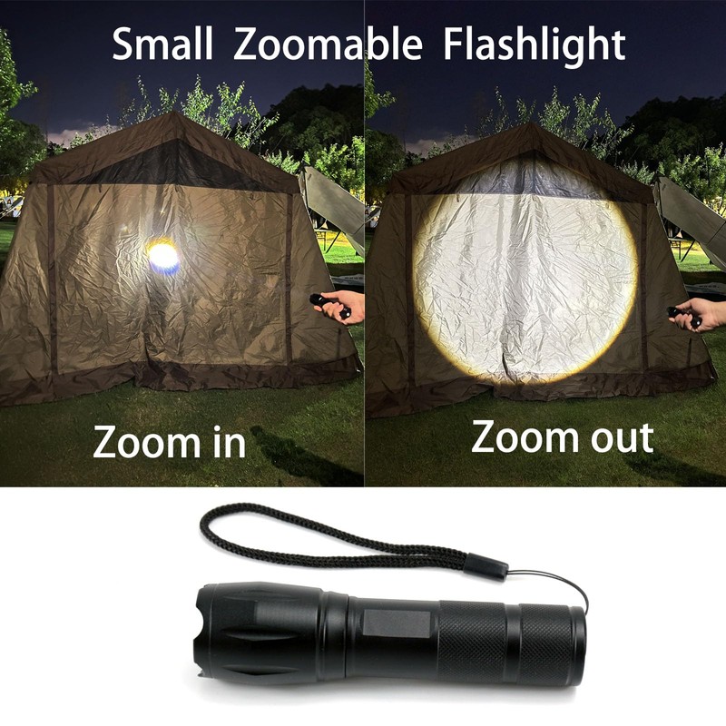 3 in 1 LED Rechargeable Flashlight, LED Small Flashlight with
