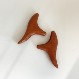 Wood Gua Sha Massager Rose Wood Acupressure Machine Meridian Full Body tree 5ea