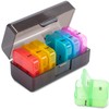 Zoksi Weekly Pill Organizer 2 Times a Day, Black 7