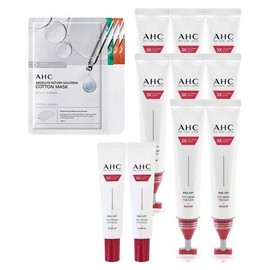 AHC [Half Club] AHC Season 14 Full T Gua Sha Lifting 2 Pieces + Mask Pack AHC Full Lift Eye Cream 8 Pieces 40ml + 2 Pieces 12ml + 4 Random Pieces / [하프클럽]AHC 시즌14 풀 T괄사 리프팅 2개+마스크팩 AHC 풀 리프트 아이크림 40ml 8개+12ml 2개+랜덤 4매