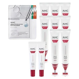 AHC [Half Club] AHC Season 14 Full T Gua Sha Lifting 2 Pieces + Mask Pack AHC Full Lift Eye Cream 8 Pieces 40ml + 2 Pieces 12ml + 4 Random Pieces / [하프클럽]AHC 시즌14 풀 T괄사 리프팅 2개+마스크팩 AHC 풀 리프트 아이크림 40ml 8개+12ml 2개+랜덤 4매