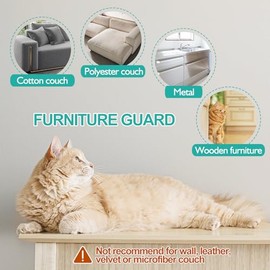 Protector de muebles antiarañazos, protector de sofá calcomanía de una sola cara, protector flexible de esquina debajo de la garra, cinta disuasiva